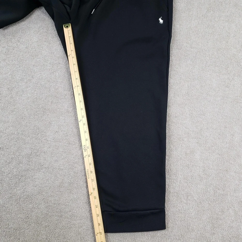 Polo Ralph Lauren Pants Mens 2XL 2XB Black Jogger Elastic Waist Drawstring